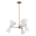 Myhouse Lighting Kichler - 52565CPZWH - Six Light Chandelier - Phix - Champagne Bronze