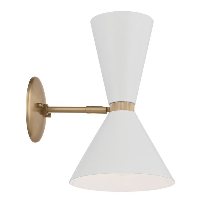 Myhouse Lighting Kichler - 52570CPZWH - Two Light Wall Sconce - Phix - Champagne Bronze