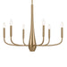 Myhouse Lighting Kichler - 52525CPZ - Six Light Chandelier - Deela - Champagne Bronze