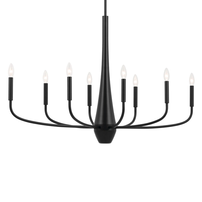 Myhouse Lighting Kichler - 52526BK - Eight Light Chandelier - Deela - Black