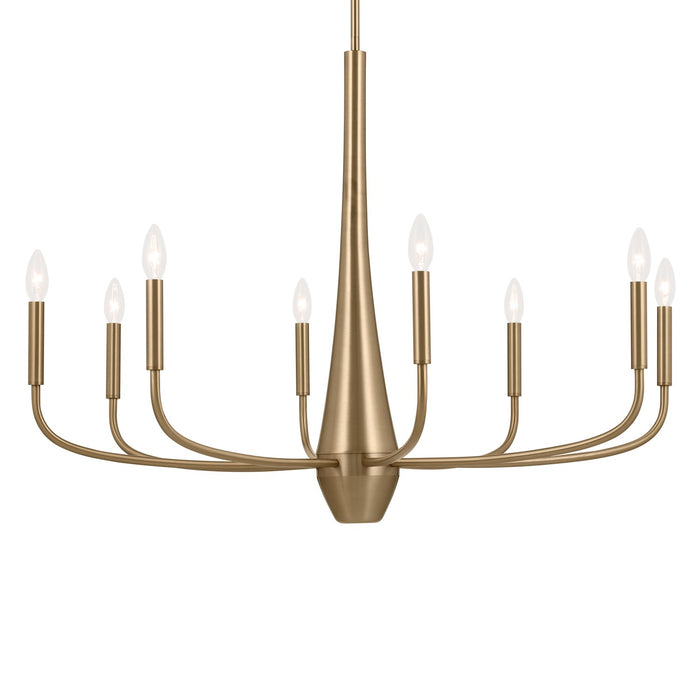 Myhouse Lighting Kichler - 52526CPZ - Eight Light Chandelier - Deela - Champagne Bronze