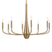 Myhouse Lighting Kichler - 52526CPZ - Eight Light Chandelier - Deela - Champagne Bronze