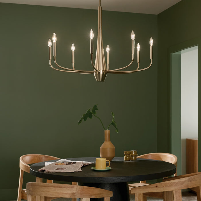 Myhouse Lighting Kichler - 52526CPZ - Eight Light Chandelier - Deela - Champagne Bronze