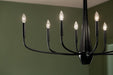 Myhouse Lighting Kichler - 52528BK - Eight Light Chandelier - Deela - Black