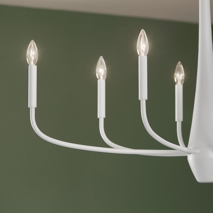 Myhouse Lighting Kichler - 52528WH - Eight Light Chandelier - Deela - White