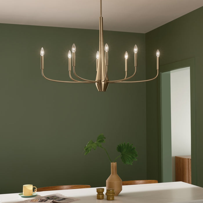 Myhouse Lighting Kichler - 52528CPZ - Eight Light Chandelier - Deela - Champagne Bronze