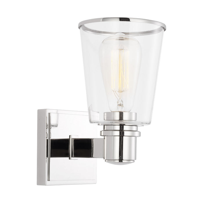 Myhouse Lighting Visual Comfort Studio - CV1031PN - One Light Bath Vanity - Alessa - Polished Nickel