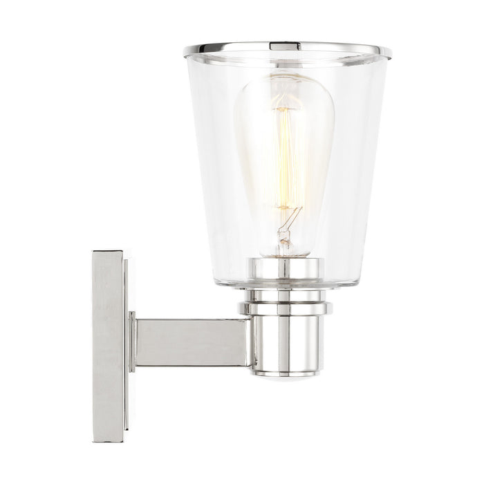 Myhouse Lighting Visual Comfort Studio - CV1031PN - One Light Bath Vanity - Alessa - Polished Nickel