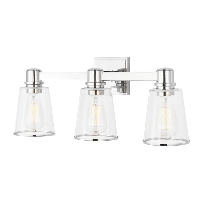 Myhouse Lighting Visual Comfort Studio - CV1033PN - Three Light Bath Vanity - Alessa - Polished Nickel