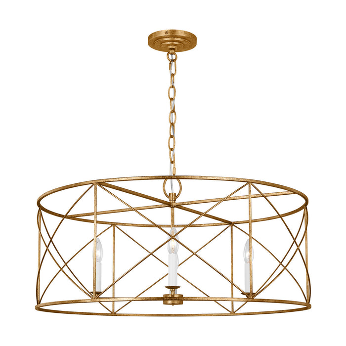 Myhouse Lighting Visual Comfort Studio - CC1624ADB - Four Light Chandelier - Beatrix - Antique Gild