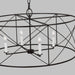 Myhouse Lighting Visual Comfort Studio - CC1624AI - Four Light Chandelier - Beatrix - Aged Iron