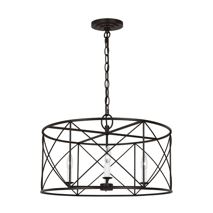 Myhouse Lighting Visual Comfort Studio - CC1634AI - Four Light Chandelier - Beatrix - Aged Iron