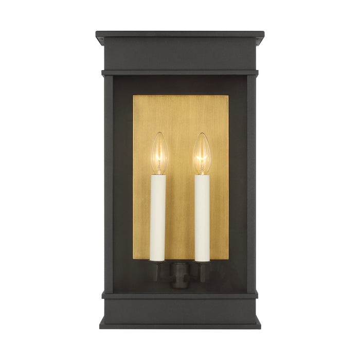 Myhouse Lighting Visual Comfort Studio - CO1472TXB - Two Light Outdoor Wall Sconce - Cupertino - Textured Black