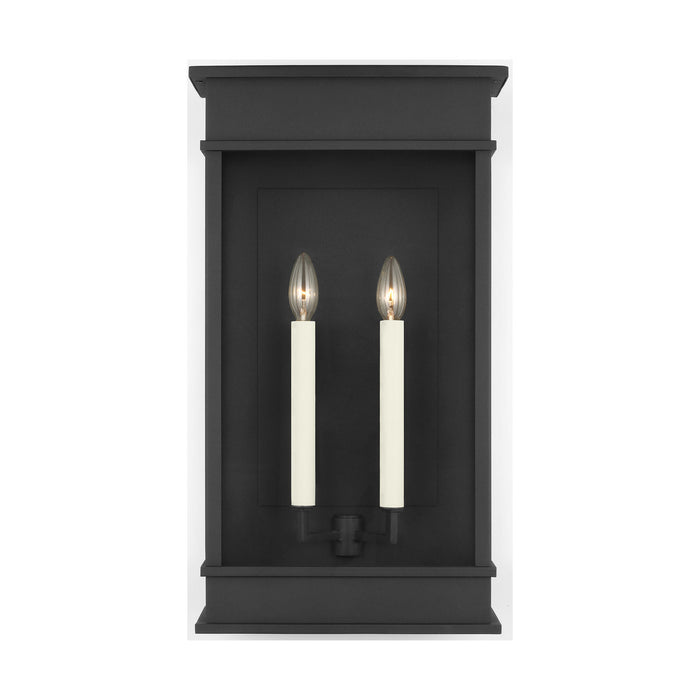 Myhouse Lighting Visual Comfort Studio - CO1482TXB - Two Light Outdoor Wall Sconce - Cupertino - Textured Black