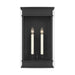 Myhouse Lighting Visual Comfort Studio - CO1482TXB - Two Light Outdoor Wall Sconce - Cupertino - Textured Black