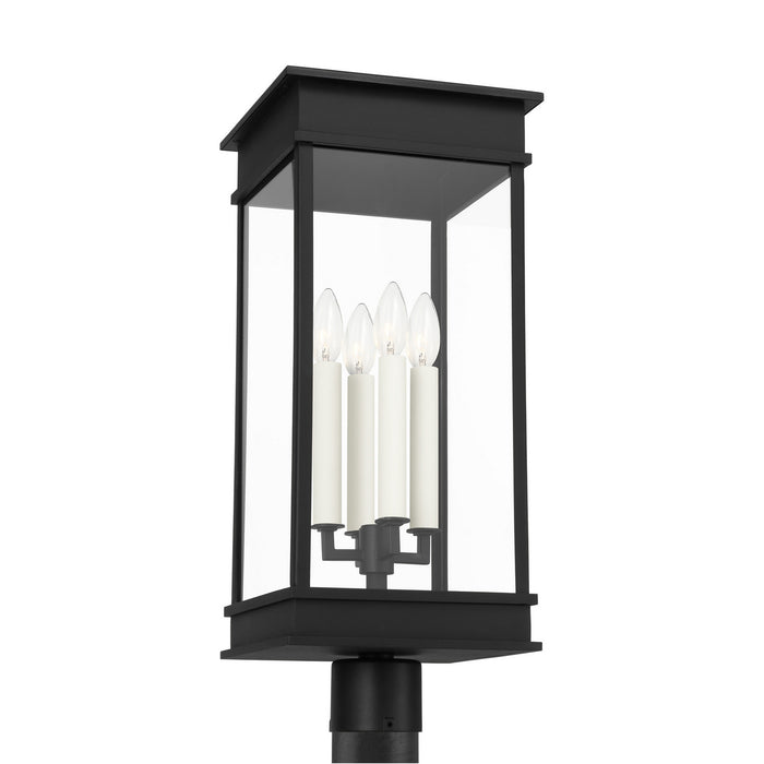 Myhouse Lighting Visual Comfort Studio - CO1524TXB - Four Light Outdoor Post Lantern - Cupertino - Textured Black