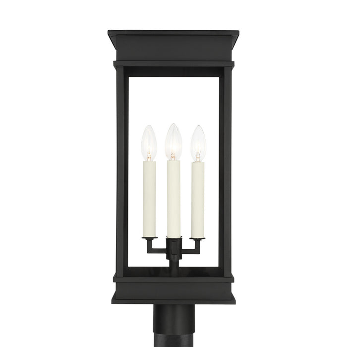 Myhouse Lighting Visual Comfort Studio - CO1524TXB - Four Light Outdoor Post Lantern - Cupertino - Textured Black