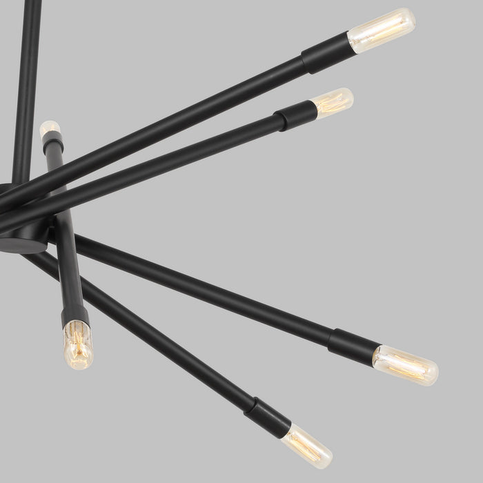 Myhouse Lighting Visual Comfort Studio - CC16612MBK - 12 Light Chandelier - Eastyn - Midnight Black