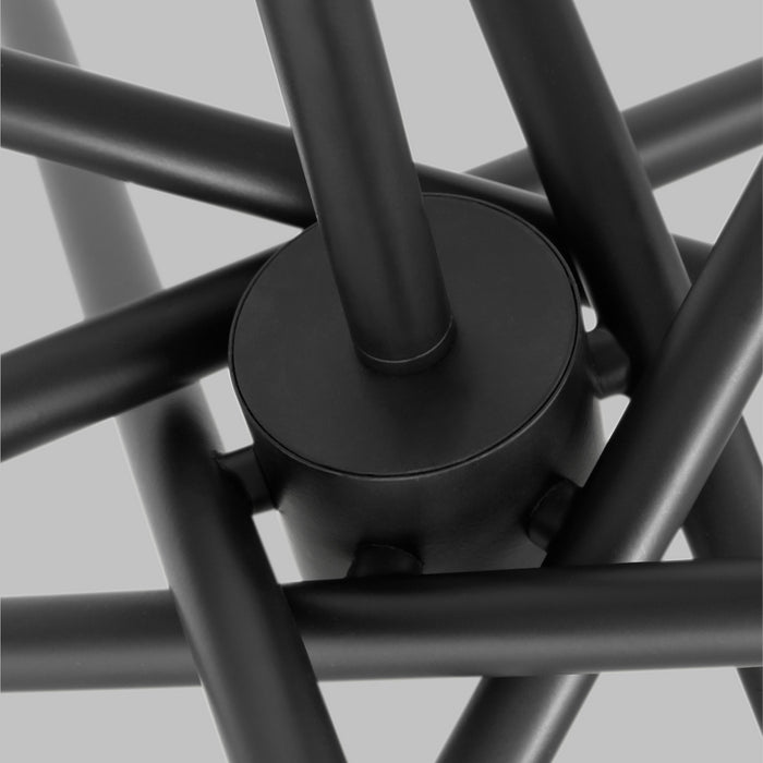 Myhouse Lighting Visual Comfort Studio - CC16612MBK - 12 Light Chandelier - Eastyn - Midnight Black