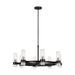 Myhouse Lighting Visual Comfort Studio - CC1378AI - Eight Light Chandelier - Geneva - Aged Iron
