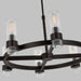 Myhouse Lighting Visual Comfort Studio - CC1378AI - Eight Light Chandelier - Geneva - Aged Iron
