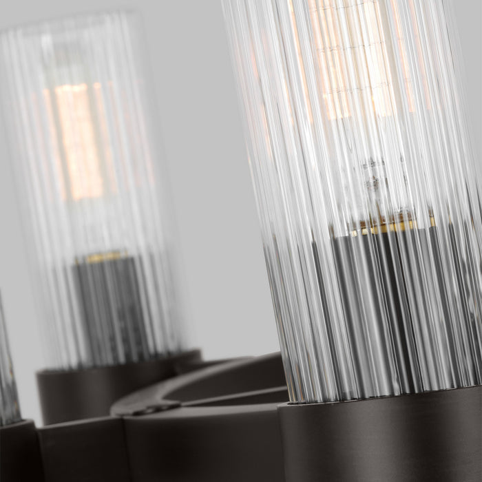 Myhouse Lighting Visual Comfort Studio - CC1378AI - Eight Light Chandelier - Geneva - Aged Iron