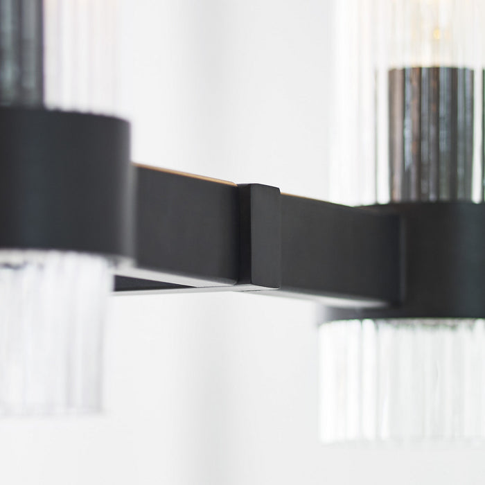 Myhouse Lighting Visual Comfort Studio - CC13810AI - Ten Light Chandelier - Geneva - Aged Iron