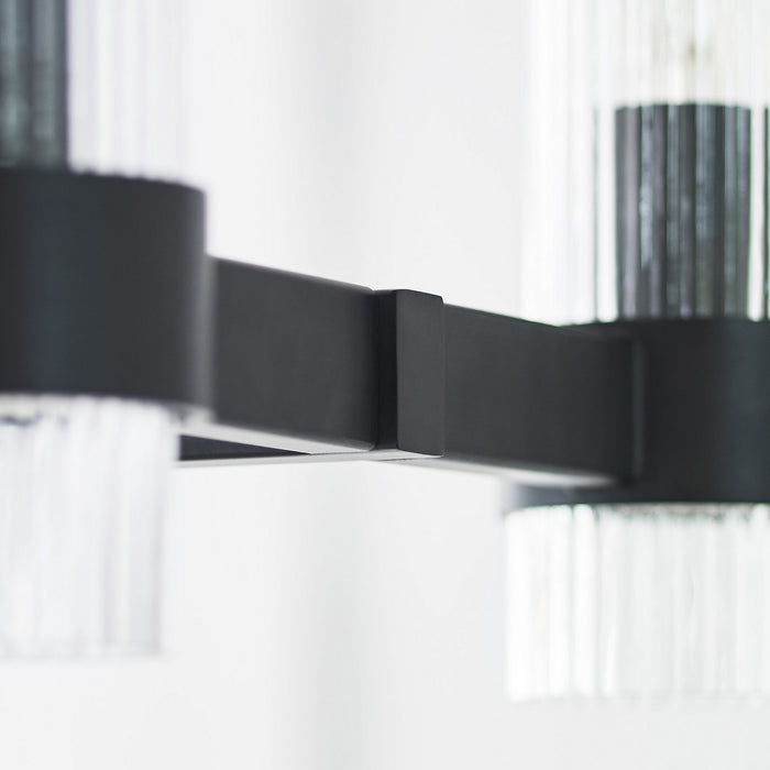 Myhouse Lighting Visual Comfort Studio - CC13810AI - Ten Light Chandelier - Geneva - Aged Iron