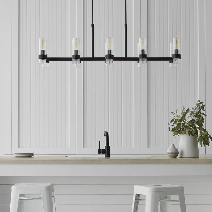 Myhouse Lighting Visual Comfort Studio - CC13810AI - Ten Light Chandelier - Geneva - Aged Iron