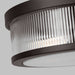 Myhouse Lighting Visual Comfort Studio - CF1052AI - Two Light Flush Mount - Geneva - Aged Iron