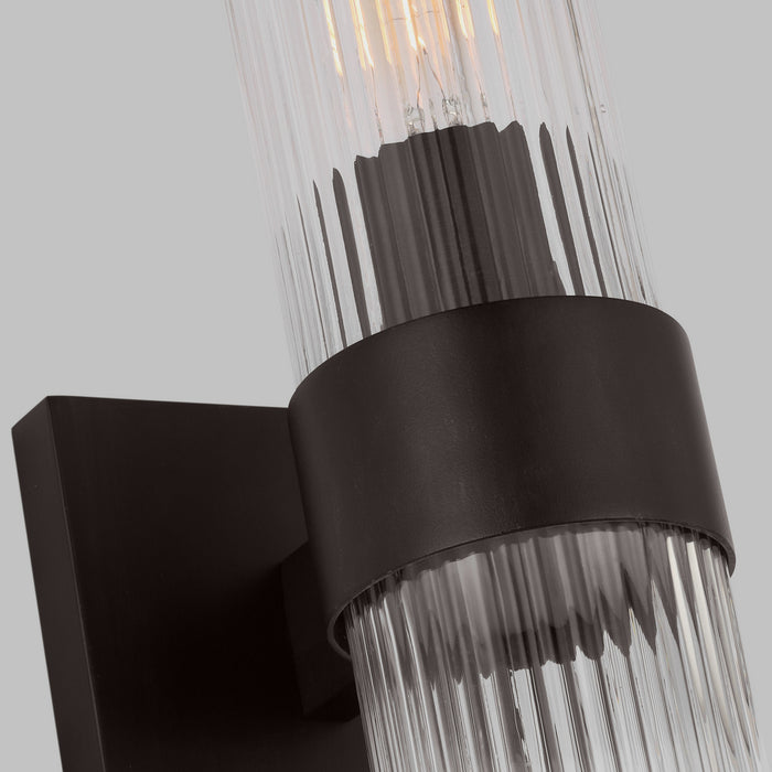 Myhouse Lighting Visual Comfort Studio - CV1021AI - One Light Bath Vanity - Geneva - Aged Iron