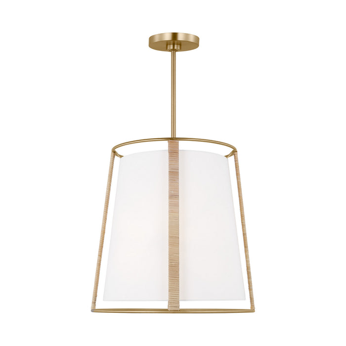 Myhouse Lighting Visual Comfort Studio - DJP1002SB - Two Light Pendant - Cortes - Satin Brass