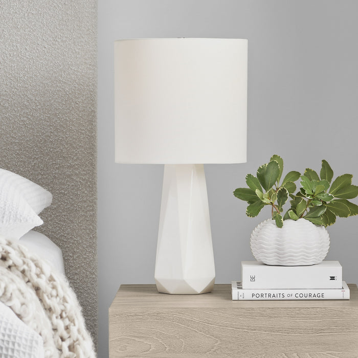 Myhouse Lighting Visual Comfort Studio - DJT1071GW1 - One Light Table Lamp - Moresby - Gloss White