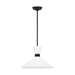 Myhouse Lighting Visual Comfort Studio - DJP1091MBK - One Light Pendant - Belcarra - Midnight Black