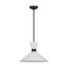 Myhouse Lighting Visual Comfort Studio - DJP1091MBK - One Light Pendant - Belcarra - Midnight Black