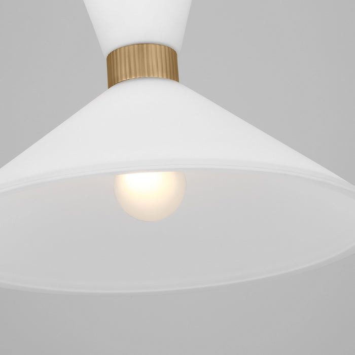 Myhouse Lighting Visual Comfort Studio - DJP1091SB - One Light Pendant - Belcarra - Satin Brass