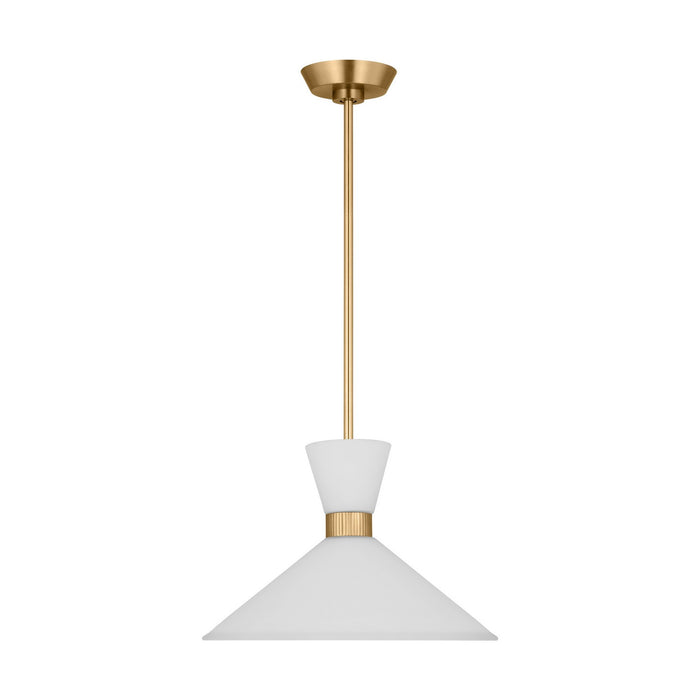 Myhouse Lighting Visual Comfort Studio - DJP1091SB - One Light Pendant - Belcarra - Satin Brass