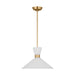 Myhouse Lighting Visual Comfort Studio - DJP1091SB - One Light Pendant - Belcarra - Satin Brass