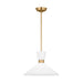 Myhouse Lighting Visual Comfort Studio - DJP1091SB - One Light Pendant - Belcarra - Satin Brass