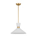 Myhouse Lighting Visual Comfort Studio - DJP1091SB - One Light Pendant - Belcarra - Satin Brass