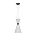 Myhouse Lighting Visual Comfort Studio - DJP1101MBK - One Light Pendant - Belcarra - Midnight Black