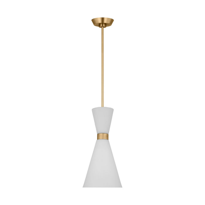 Myhouse Lighting Visual Comfort Studio - DJP1101SB - One Light Pendant - Belcarra - Satin Brass