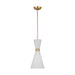 Myhouse Lighting Visual Comfort Studio - DJP1101SB - One Light Pendant - Belcarra - Satin Brass