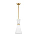 Myhouse Lighting Visual Comfort Studio - DJP1101SB - One Light Pendant - Belcarra - Satin Brass