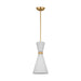 Myhouse Lighting Visual Comfort Studio - DJP1101SB - One Light Pendant - Belcarra - Satin Brass