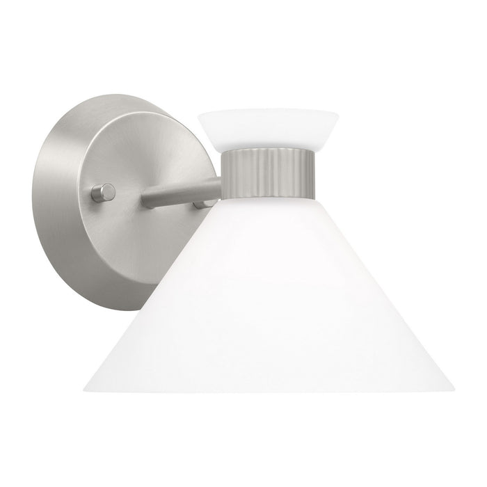 Myhouse Lighting Visual Comfort Studio - DJV1011BS - One Light Wall Sconce - Belcarra - Brushed Steel