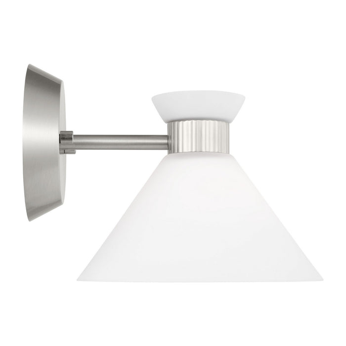 Myhouse Lighting Visual Comfort Studio - DJV1011BS - One Light Wall Sconce - Belcarra - Brushed Steel