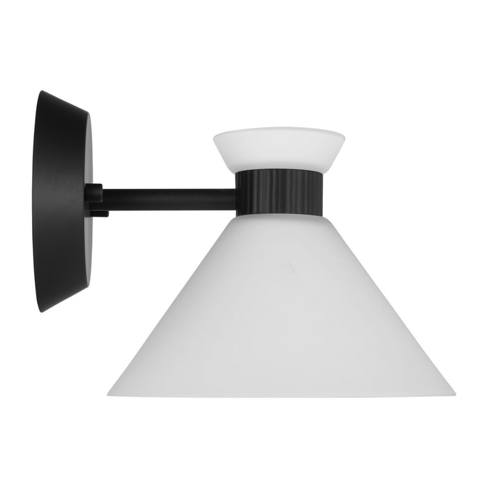 Myhouse Lighting Visual Comfort Studio - DJV1011MBK - One Light Wall Sconce - Belcarra - Midnight Black