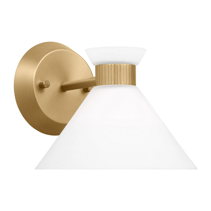 Myhouse Lighting Visual Comfort Studio - DJV1011SB - One Light Wall Sconce - Belcarra - Satin Brass