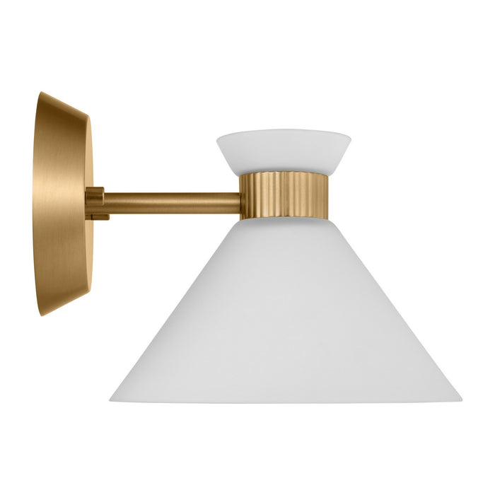 Myhouse Lighting Visual Comfort Studio - DJV1011SB - One Light Wall Sconce - Belcarra - Satin Brass